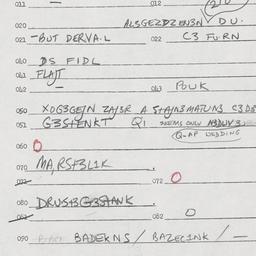 Eastern questionnaire, answ...