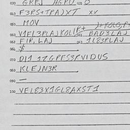 Eastern questionnaire, answ...