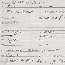 Eastern questionnaire, answ...