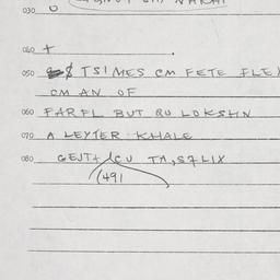 Eastern questionnaire, answ...