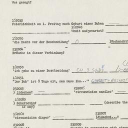 Western questionnaire, answ...