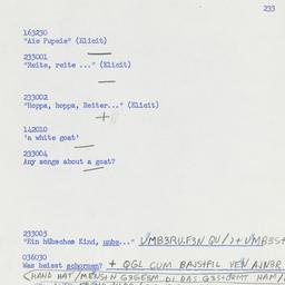 Western questionnaire, answ...