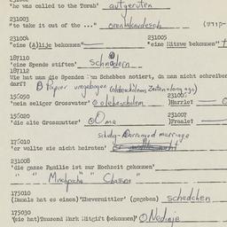 Western questionnaire, answ...