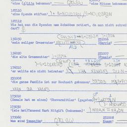 Western questionnaire, answ...