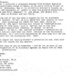 Correspondence, 2005-05-11....