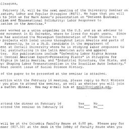 Announcements, 2004-02-16. ...