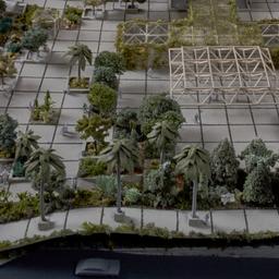 Model, aerial view.