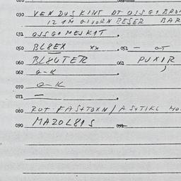 Eastern questionnaire, answ...