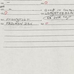 Eastern questionnaire, answ...