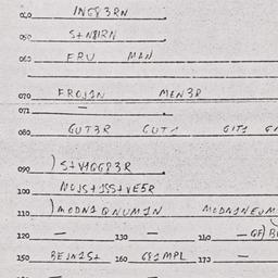 Eastern questionnaire, answ...