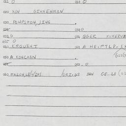 Eastern questionnaire, answ...