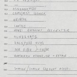 Eastern questionnaire, answ...