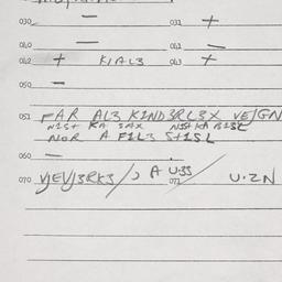 Eastern questionnaire, answ...