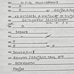 Eastern questionnaire, answ...