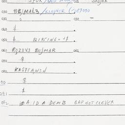Eastern questionnaire, answ...
