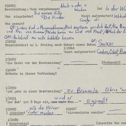 Western questionnaire, answ...