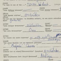 Western questionnaire, answ...