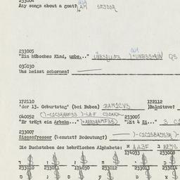 Western questionnaire, answ...