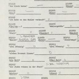 Western questionnaire, answ...