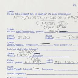 Western questionnaire, answ...