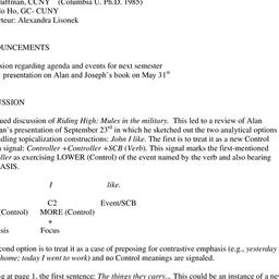 Minutes, 2011-11-18. Columb...