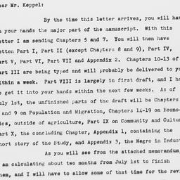 Letter from Gunnar Myrdal t...