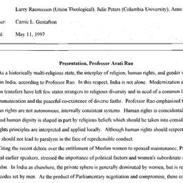Minutes, 1997-03-11. Human ...