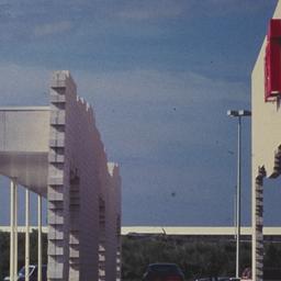 Exterior view, layered faca...