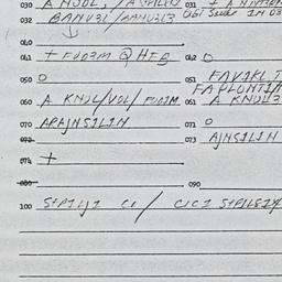 Eastern questionnaire, answ...