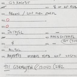 Eastern questionnaire, answ...
