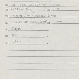 Eastern questionnaire, answ...