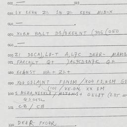 Eastern questionnaire, answ...