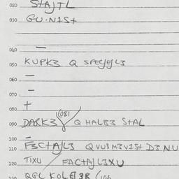 Eastern questionnaire, answ...
