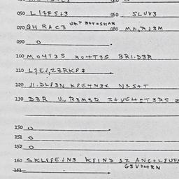 Eastern questionnaire, answ...
