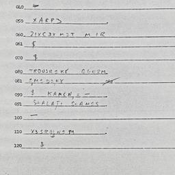 Eastern questionnaire, answ...