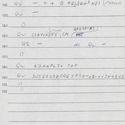 Eastern questionnaire, answ...