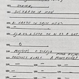 Eastern questionnaire, answ...