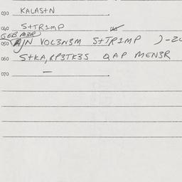 Eastern questionnaire, answ...