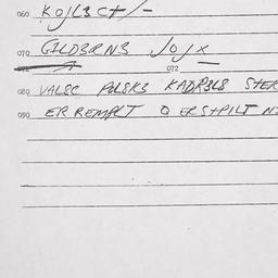 Eastern questionnaire, answ...