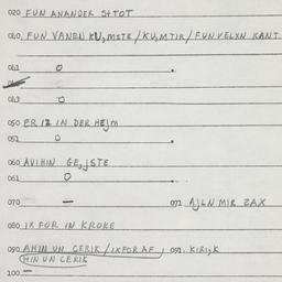 Eastern questionnaire, answ...