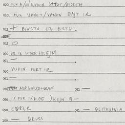 Eastern questionnaire, answ...