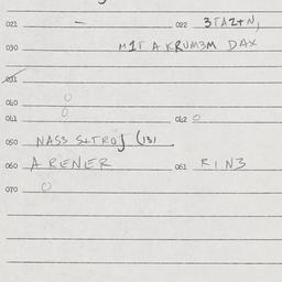 Eastern questionnaire, answ...
