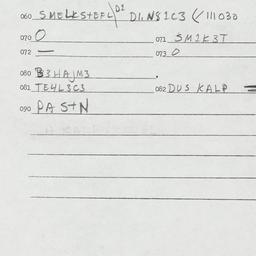 Eastern questionnaire, answ...
