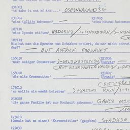 Western questionnaire, answ...