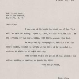 Board Meeting, 4/6/1925