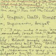 James Cone, untitled notes