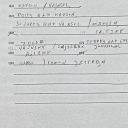 Eastern questionnaire, answ...
