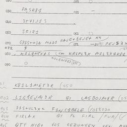 Eastern questionnaire, answ...
