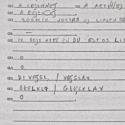 Eastern questionnaire, answ...