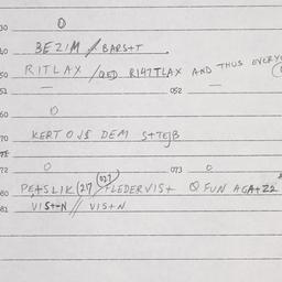 Eastern questionnaire, answ...